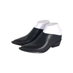 Wal and Pai Women's Mirage US5-5,5 EU36 Black Leather Cuban Heel Mules Clogs